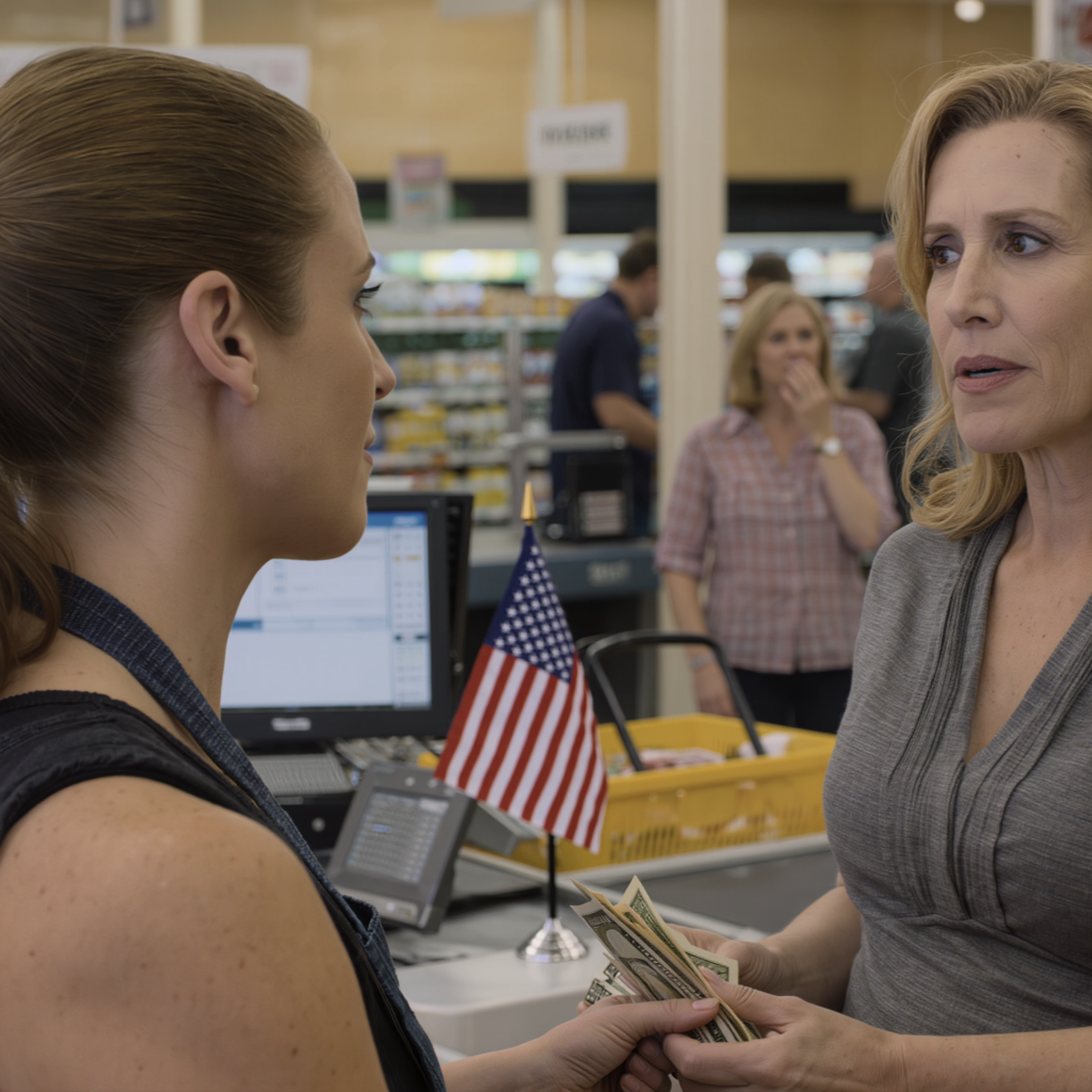 After the divorce, I hustled three jobs in Atlanta, skipping meals to raise my child—until I had to pull out one $1 bill after another at the Whole Foods checkout. My mom watched me count cash, then suddenly grabbed my wrist: “Where’s your VIP card? Why are you paying cash?” I froze. At the same time, my sister behind me went pale. And in that exact moment, a six-month secret blew wide open…