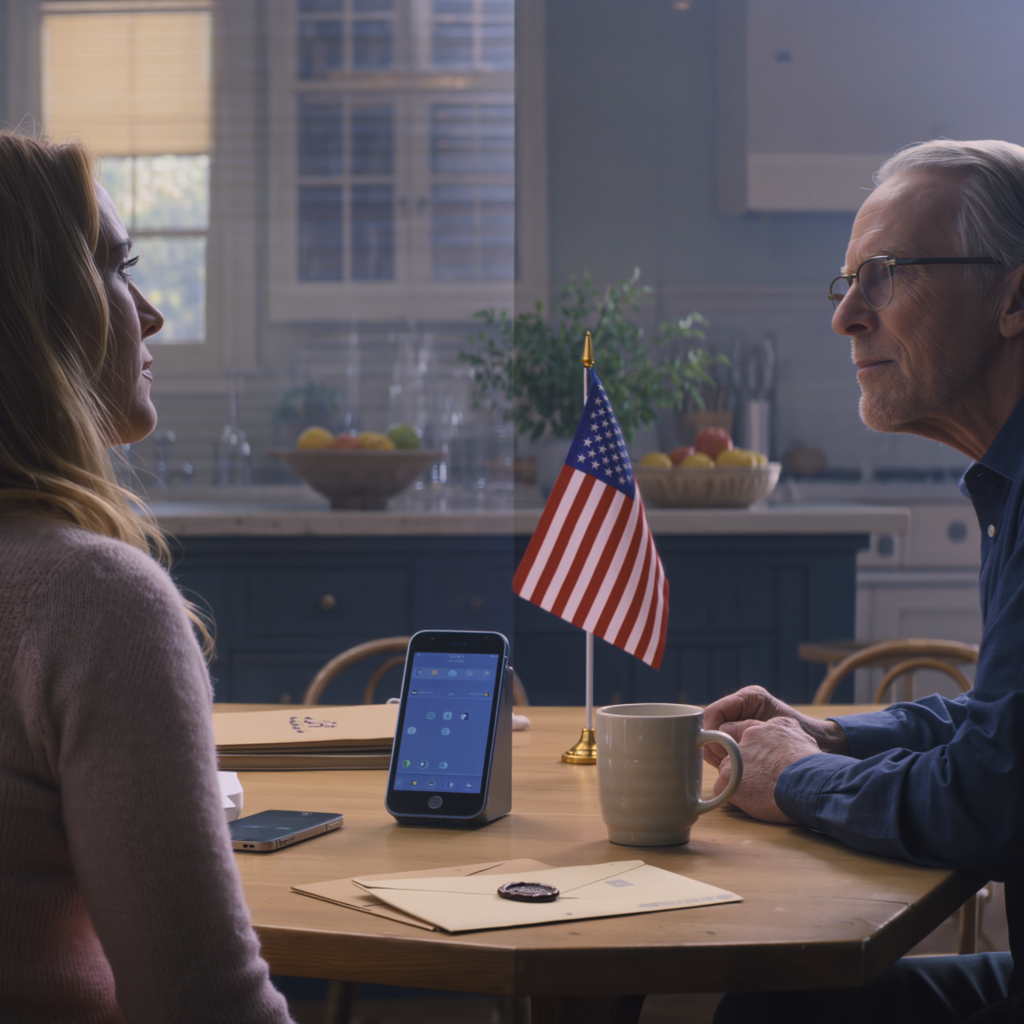 At 7:12 a.m., my dad called ice-cold: “Grandpa died last night, funeral Friday, the inheritance is all ours—you get nothing.” My mom laughed in the background: “Finally we got rid of her!” I didn’t argue, I just put it on speaker… Because they would never guess the person sitting across from me, sipping coffee, was listening to everything with a cold face.