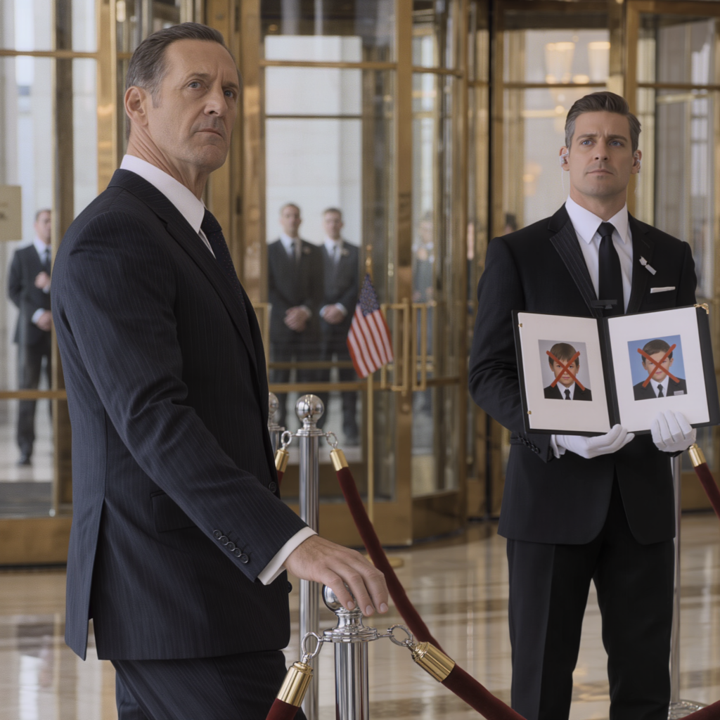 After I spent $50,000 to cover nearly half a wedding in Massachusetts, my stepsister had security block the door, held up photos of my two kids, and wrote in red: “Do not admit.” I took my kids’ hands and turned the car around; before I could even understand why, two hours later her soon-to-be father-in-law called me directly, his voice cold: “Don’t open the door tonight.” The moment I hung up, the doorbell rang… and the name on the camera made me freeze.