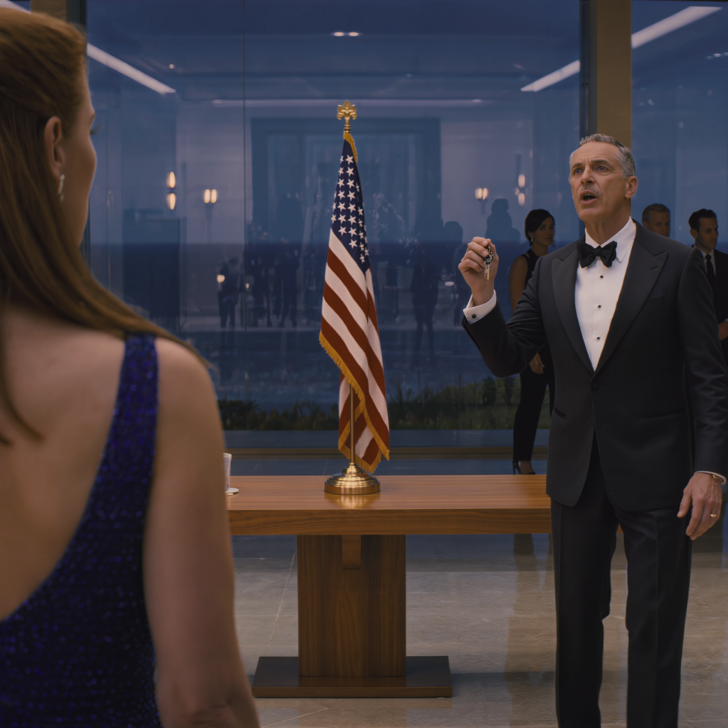 My father forced me to hand over the keys to my mansion to my unemployed brother. when i refused, dad yelled at me, calling me: “selfish”. i just walked out, took out my phone, and pressed the button… 20 minutes later, a man entered the hall. “you have 3 minutes to…” he said!