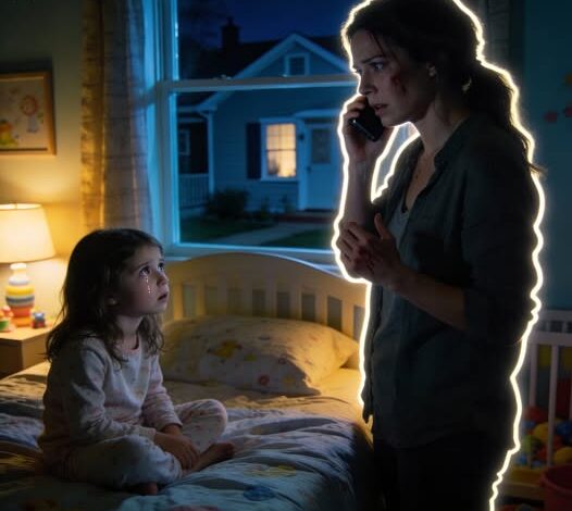 My husband’s 5-year-old daughter barely ate after moving into our home, repeating “sorry mom… i’m not hungry” each night while her food stayed untouched, and my husband kept saying she’d get used to it, until one night during his business trip she said “mom… i need to tell you something,” and i didn’t hesitate before calling the police right away…