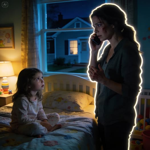 My husband’s 5-year-old daughter barely ate after moving into our home, repeating “sorry mom… i’m not hungry” each night while her food stayed untouched, and my husband kept saying she’d get used to it, until one night during his business trip she said “mom… i need to tell you something,” and i didn’t hesitate before calling the police right away…