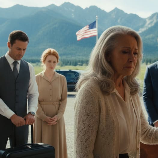 We heard you bought a luxury villa in the Alps. We came to live with you and make peace,” my daughter-in-law declared at my door, pushing her luggage inside. I didn’t block them—but when they walked into the main hall, they stopped cold at what they saw.