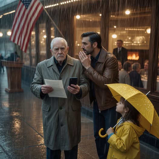 On My 70th Birthday, I Reserved My Late Wife’s Favorite Restaurant. When I Arrived, They Refused To Seat Me After My Daughter Said I Wasn’t Doing Well. As I Stood Outside In The Rain, A Single Father Walked Up And Whispered To Me. What He Said Stunned Me.