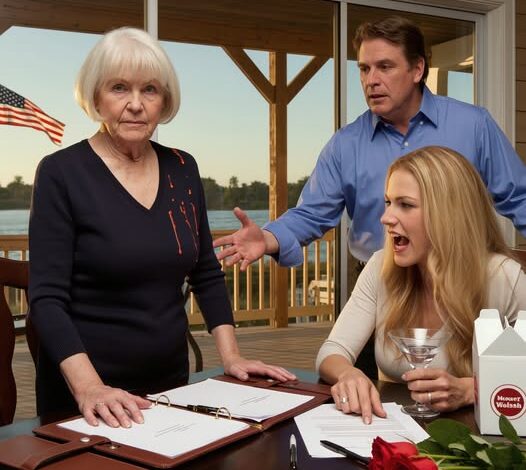 I won $2 million in the lottery and threw a celebration dinner. My son said, “I have a surprise for you,” and handed me an envelope—inside was his wife’s $900K debt. She sneered, “You owe me this, since you got rich and I’m living in your house.” When I refused, she jerked her glass and splashed my blouse. But what I did next made both of them go completely still.