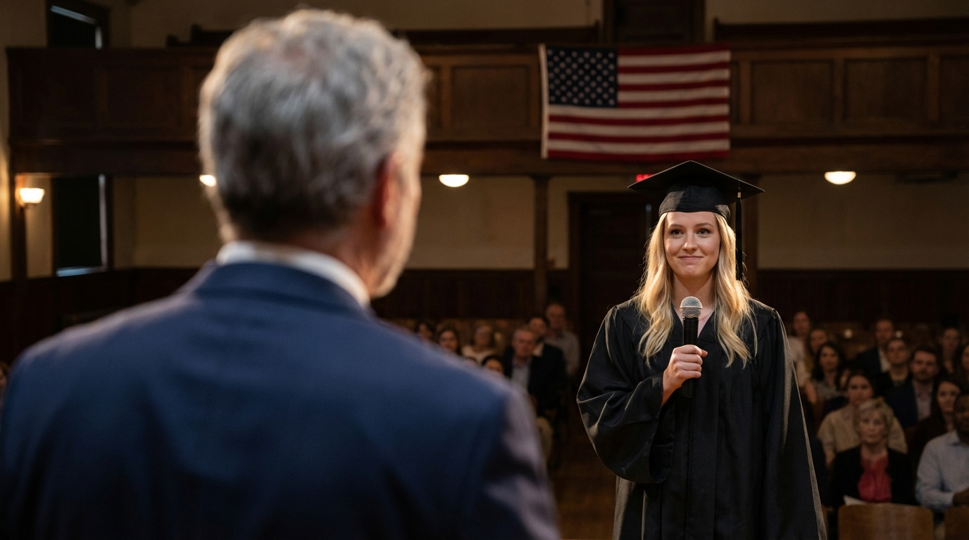 At the medical graduation in Valencia, my daughter said in front of 500 people, “I thank everyone… except my father, the shame of this family.” I stood up, smiled, and walked out, leaving the bouquet and the car key in my jacket pocket. That night, I reopened six years of files, touched the €120,000 figure, and made exactly one phone call. At 3 a.m., my phone exploded with 73 messages—but what I discovered afterward made the whole family go deathly silent…
