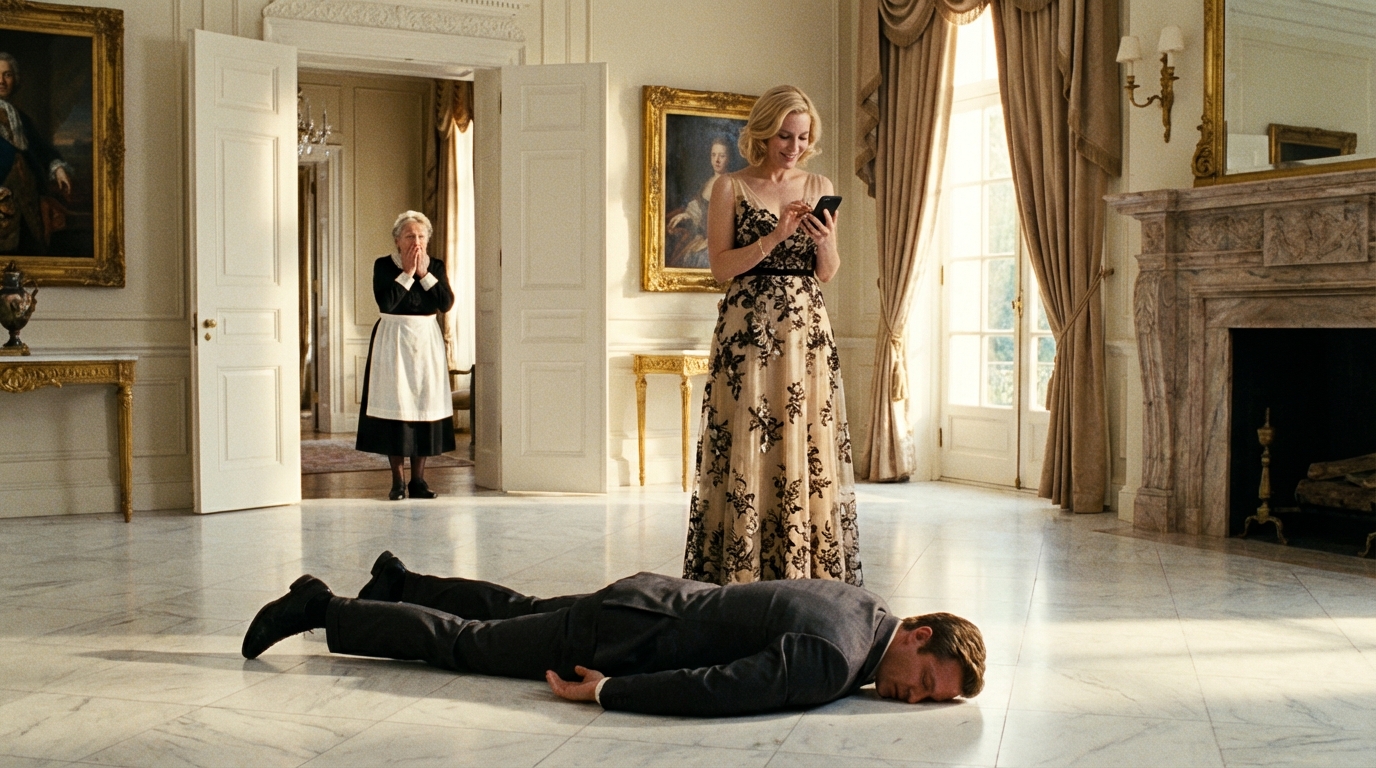 Millionaire faints while testing his fiancée… but the cleaning lady reveals a sh0cking truth