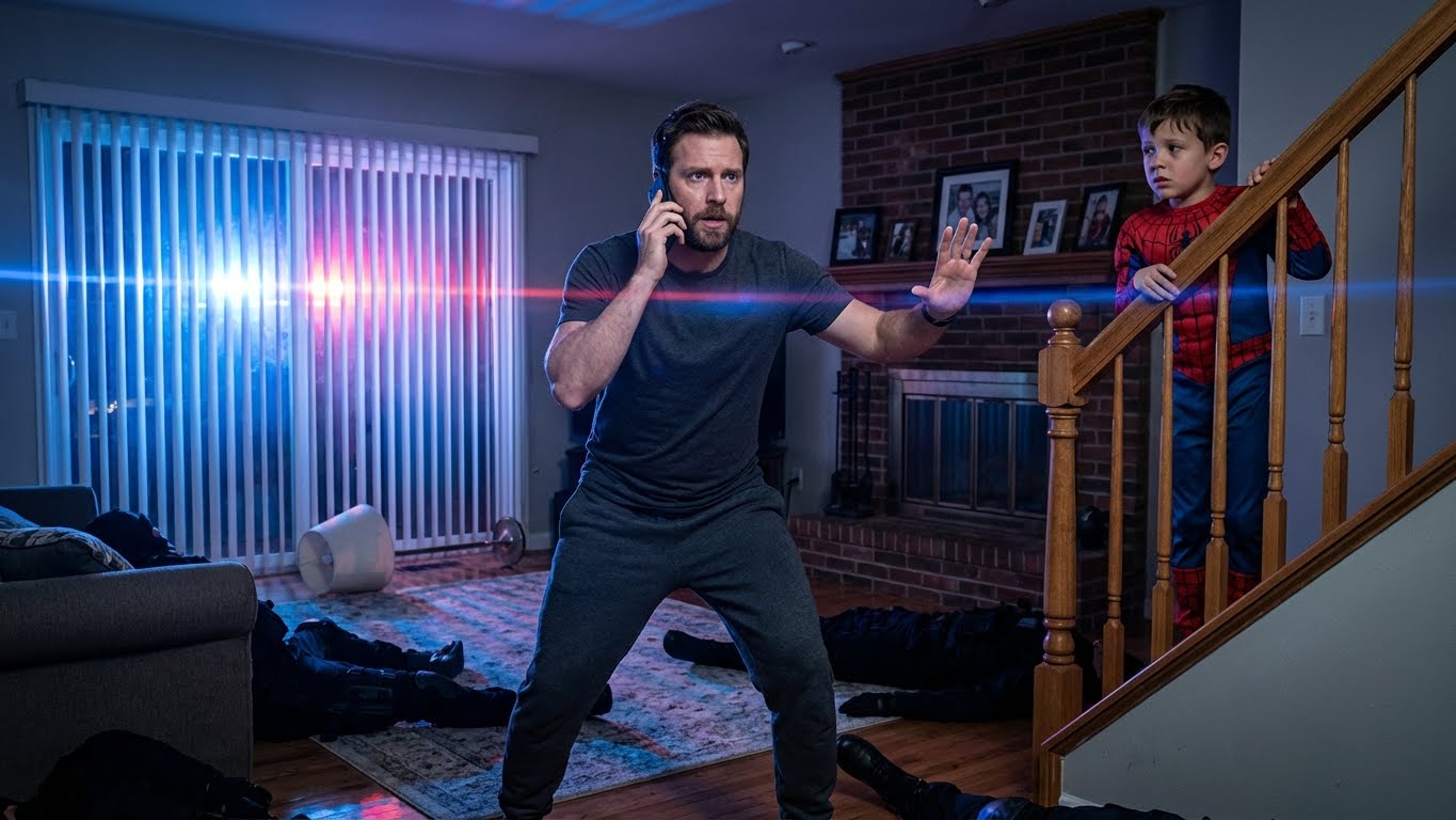 My Father-In-Law Hired Four Men To “Make Me Disappear.” They Broke Into My House At 3 A.M. While My Son Was Sleeping Upstairs. What They Didn’t Know Was I’d Spent 16 Years Trained To Stay Calm Under Pressure—And 3 A.M. Is When I’m Most Alert. I Didn’t Play Hero. I Got My Son Safe, Triggered The Alarm, And Kept Them Trapped Until Police Arrived—With Security Footage Recording Everything. Then I Called My Father-In-Law And Said, “Your Plan Just Turned Into Evidence.” He Hung Up. The Next Day, He Tried To Leave The Country. I Was Waiting At The Airport With…