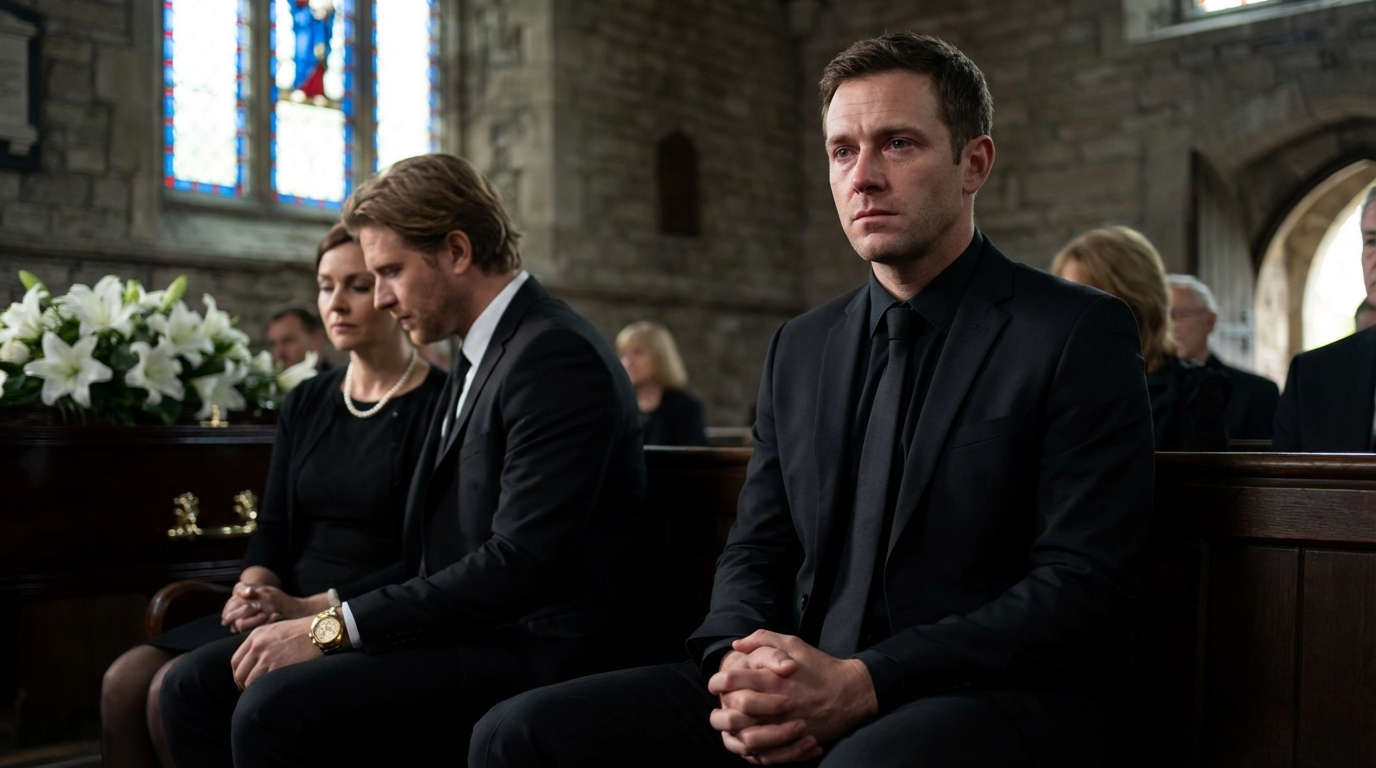 Seven years ago, the woman I was supposed to marry dumped me to be with my wealthy brother. Today, at our father’s funeral, my brother strutted in with her by his side, smug and victorious. She leaned in and whispered, “So… that means I won, doesn’t it? You’re still broke, right?” I said calmly: