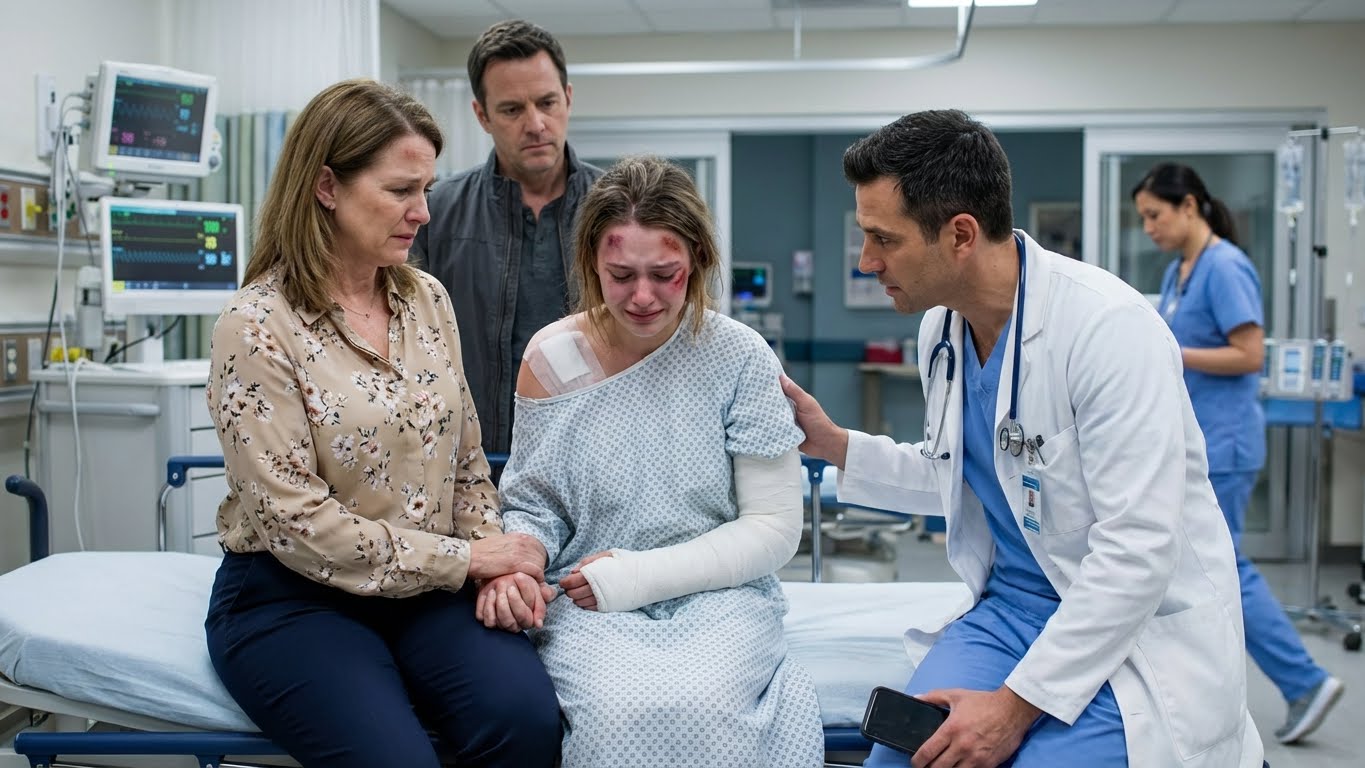 My stepfather beat me every day as a form of entertainment. One day, he broke my arm, and when we took me to the hospital, my mother said, “It was because she accidentally fell off her bike.” As soon as the doctor saw me, he picked up the phone and called 911. – life magazine