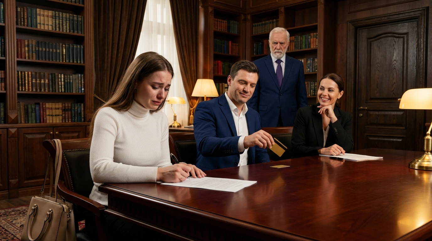 She Quietly Signed The Divorce Papers —No One Knew Her Billionaire Father Was Watching From The Back…