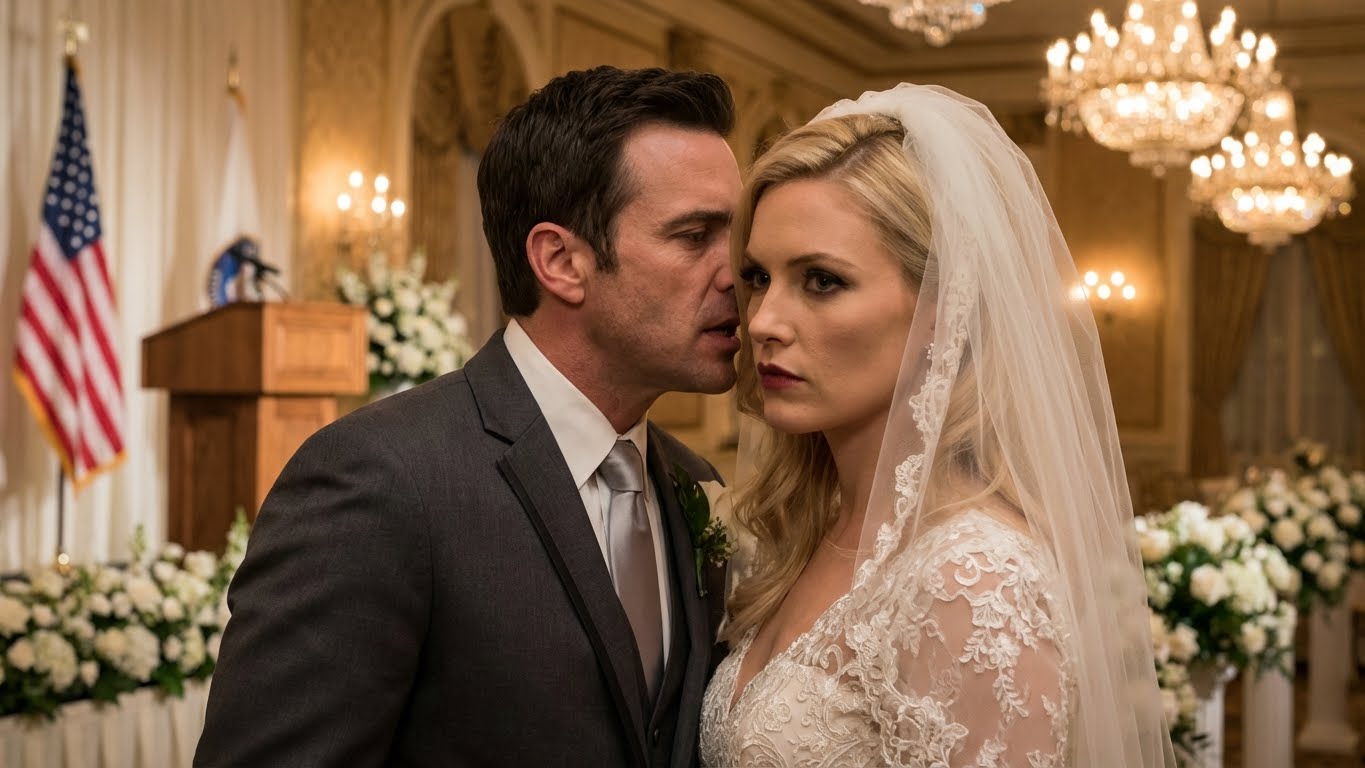 Abandoned right before the altar, 200 guests at the Ritz-Carlton whispering, phones held up recording, my dad roaring about half a million dollars… right then my millionaire boss strode straight down the aisle, leaned close to my ear and whispered: “Just act. Pretend I’m the groom.” I hadn’t even swallowed my tears when he pulled papers from his wallet, demanded the music start… and the next sentence made the entire hall fall silent…