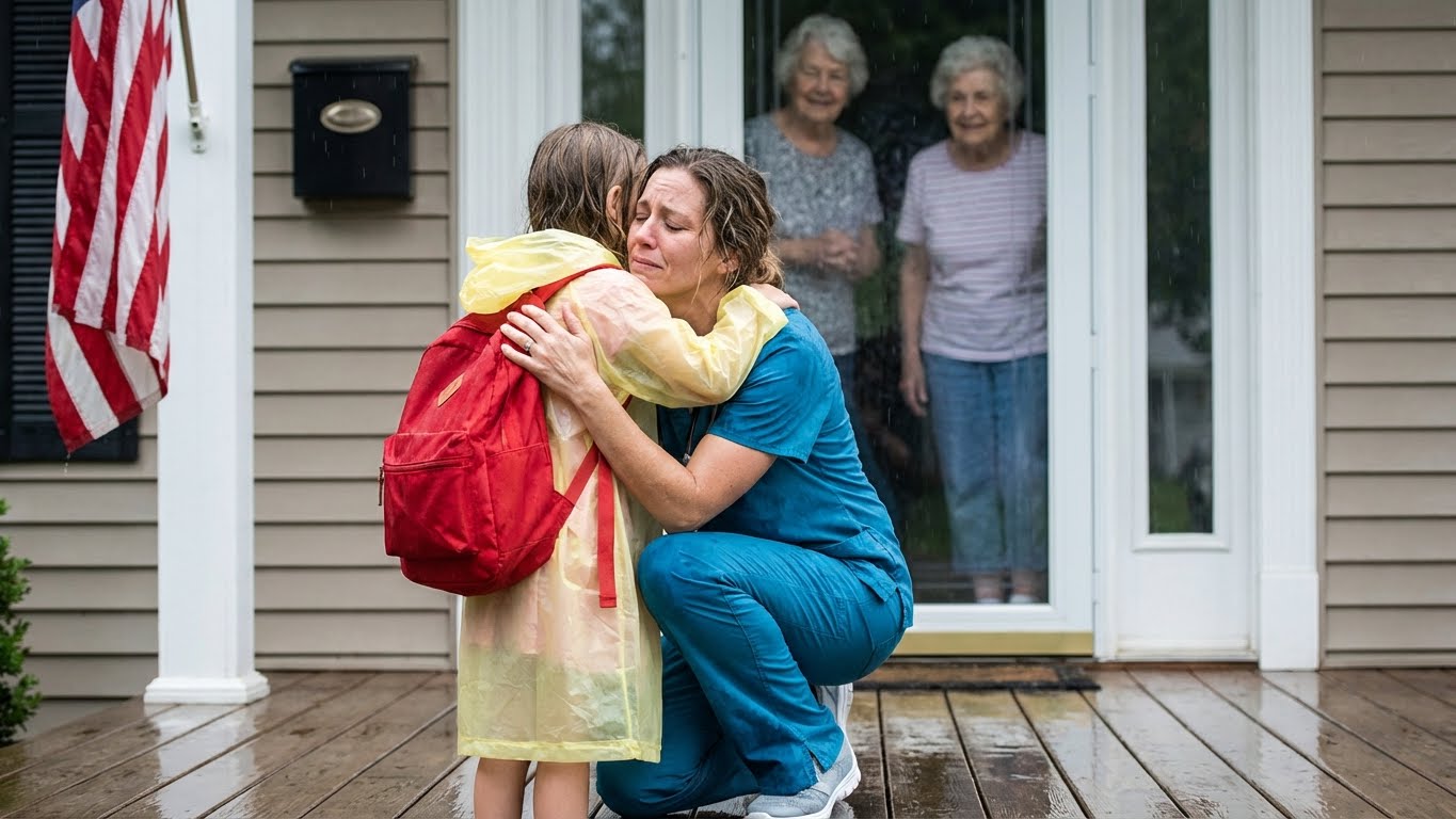 My 11-year-old came home and her key wouldn’t unlock the door. She stayed under the covered porch, damp and cold, telling herself she only had to wait a little longer for someone to open up—except that “a little longer” stretched to nearly five hours in the rain. When my mother finally stepped out, she glanced right past my child and said, “We’ve all decided you and your mom don’t live here anymore.” I didn’t yell. I didn’t beg. I just said, “Understood.” Three days later, my mother opened a letter… and her hand went still.