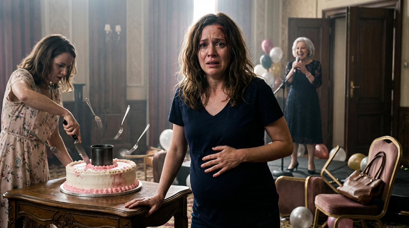 During my baby shower, my mother snatched the microphone and laughed like she was telling a harmless joke.