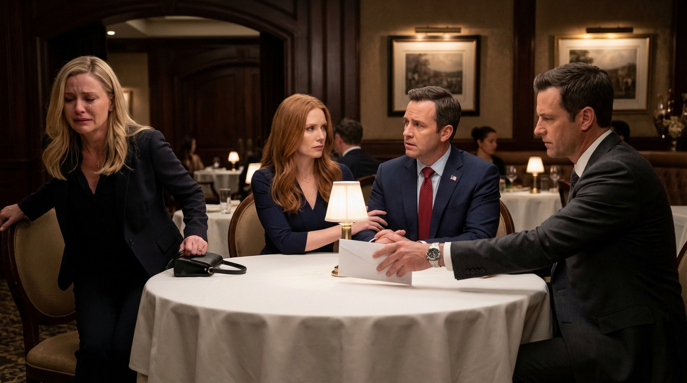 At a white-tablecloth family dinner, my sister smirked and announced she was moving into the first home I fought for—until I reached into my jacket for the one envelope I’d kept hidden for a reason.