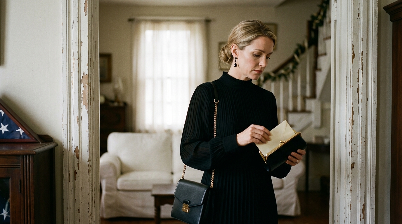 After her father’s death, she never told her husband what he left her, which was fortunate, because three days after the funeral, he showed up with a big smile, along with his brother and a ‘family advisor,’ talking about ‘keeping things fair’ and ‘allocating the money.’ She poured herself coffee, listened, and let them think she was cornered’until he handed her a list and she realized exactly why she had remained silent.