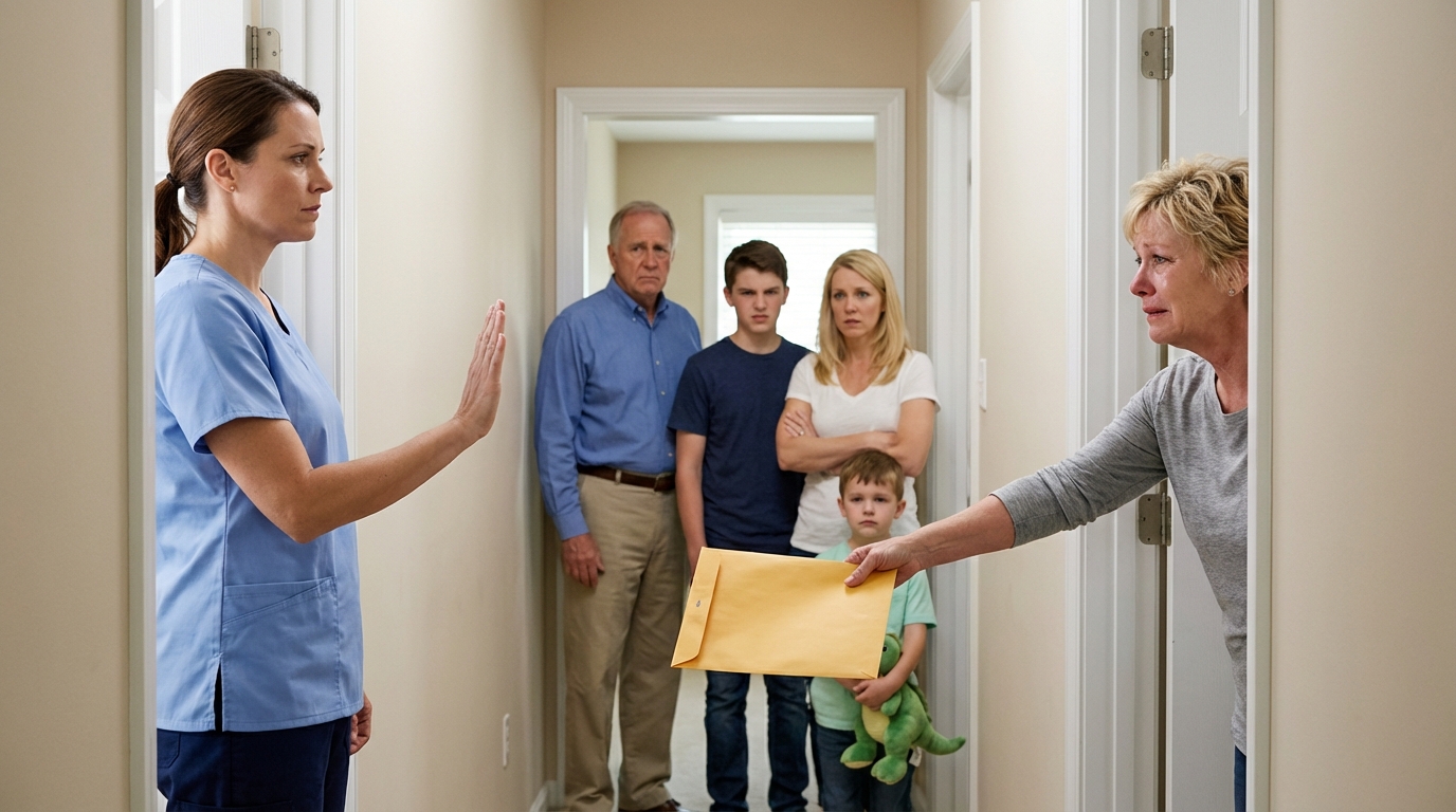 While I waited under hospital lights for my son’s surgery update, my family texted, “Adults only—don’t bring your kid,” and I finally cut off what they’d been quietly taking from me for years… right before my mother appeared with an envelope that looked far too official.