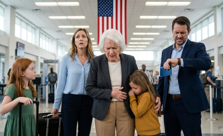 I spent $35,000 to join my family’s trip to Europe. But at the airport, my daughter said, “I think I forgot your ticket, go back home.” It turned out they had planned to leave me behind from the start… Three weeks later, they came back and turned pale when they saw me standing next to a man, because that man was…