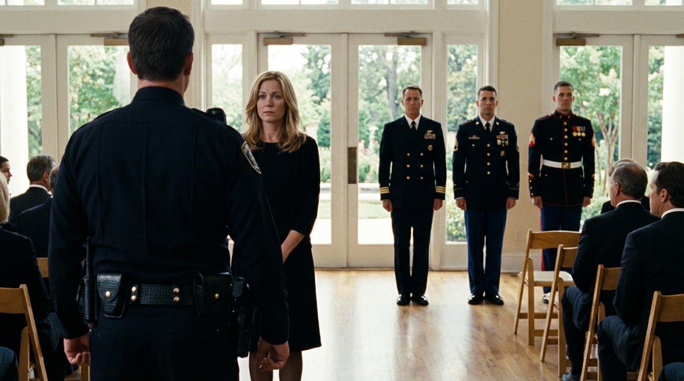 At My Dad’s Retirement Party, He Thought It’d Be Funny To Introduce Me Like: “This Is My Daughter—No Degree, No Future, Just Freeroads Off The Family.” Everyone Laughed. I Didn’t Flinch. I Just Smiled, Lifted My Glass, And Said: “Cheers—This Is The Last Time Any Of You Will See Me.” THEN I WALKED OUT. THE ROOM WENT COMPLETELY SILENT