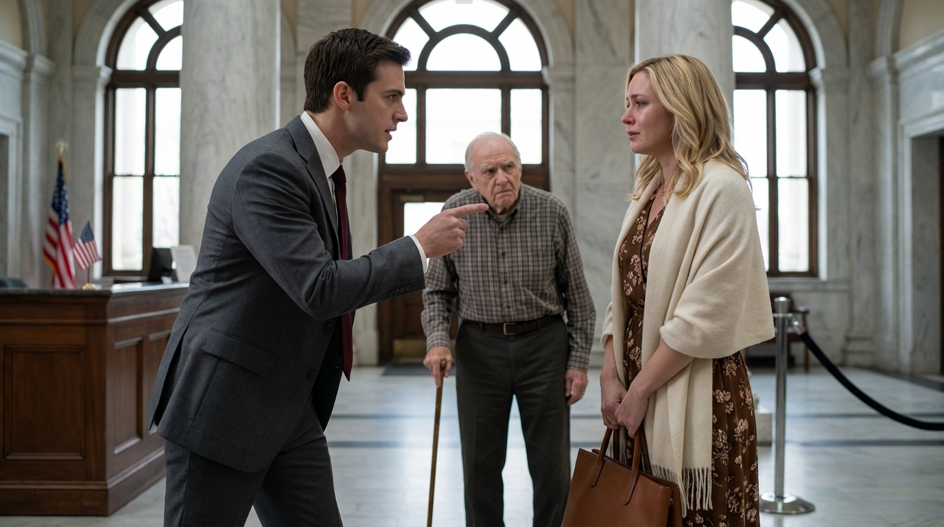 He walked into a Chicago divorce hearing sure he could erase me—until a packed CTA bus, a worn wooden cane, and one quiet stranger turned his confidence into a countdown.