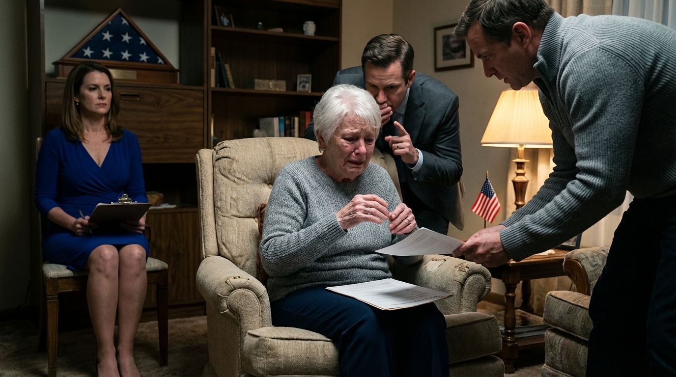 “Sign it or be cut off,” my family demanded — One week after burying my husband, my three children slid a “life agreement” across the table, smiling as if I had only one option left. They didn’t know I still owned a 630-acre ranch, had $3 million sitting in trust, and I’d quietly prepared a plan—one that would turn the tables and leave them with nothing to say.