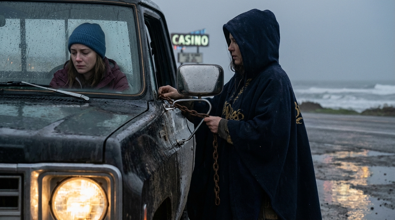 After A Long Day On Supply Duty, I Was Driving Back To Norfolk Base When I Saw A Family Stranded In The Storm. I Stopped, Hooked Their Car, And Towed Them Out, No Charge. The Father Just Asked My Name. Two Weeks Later, My Commander Called Me In. THE MAN SITTING THERE IN A FOUR-STAR UNIFORM