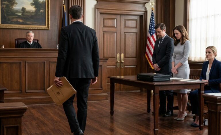 My Wealthy Sister Walked Into Court Like It Was Already Hers. Her Attorney Slid The Motion Forward: “All Of The Inheritance. Effective Immediately.” My Parents Nodded Like They’d Rehearsed It. The Judge Looked At Me: “Do You Object?” I Said Only, “I Want To Wait Until The Last Person Arrives.” The Door Opened. A Man In A Black Suit Stepped In, Held Up An Envelope, And Called My Name. The Judge Blinked, Reached For His Glasses, And Whispered “THAT… CAN’T BE…”