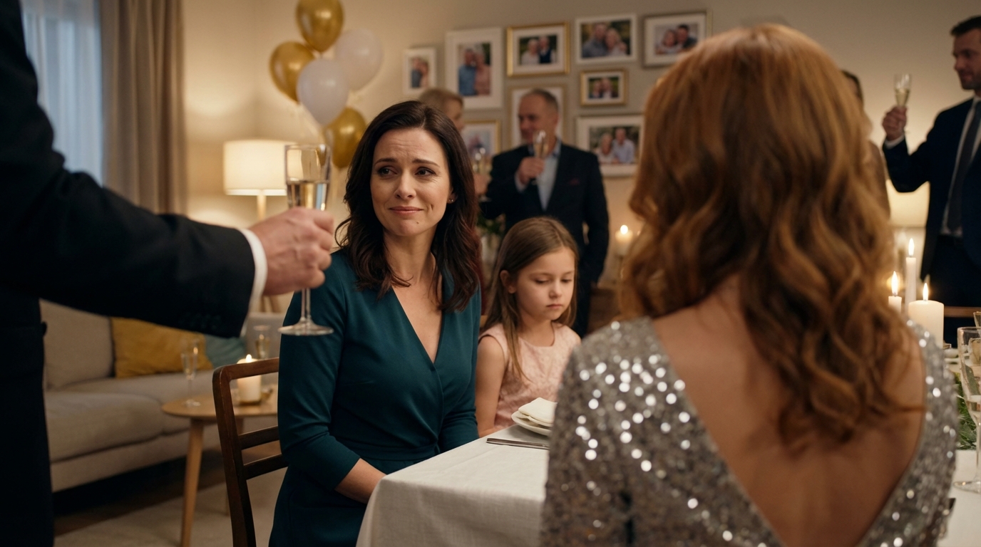 At my parents’ wedding anniversary, they deliberately erased my 12-year-old daughter. They kept calling her “The Dumb One,” while her cousin was praised and celebrated. Then, right at the party, they announced that the cousin would inherit everything — from the house to the trust fund. I didn’t cry. I stood up, smiled, and said that my daughter… My parents went pale.