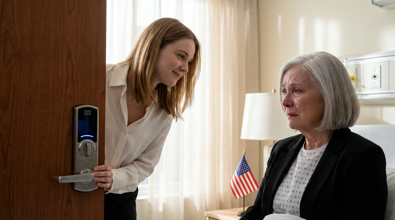 When the doctor said I only had three days left, my daughter-in-law squeezed my hand, crying and begging to leave the room, then whispered… She thought no one would know what she did after she left because everyone was looking at me, not her. What she didn’t see was the tiny camera above my bed… and the plan I had devised months earlier.