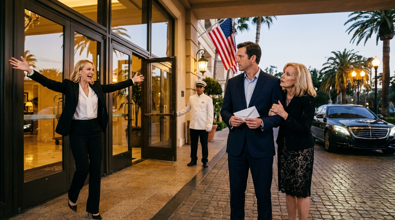 MY SISTER BLOCKED THE ENTRANCE TO MY OWN LUXURY HOTEL, LAUGHING THAT I COULDN’T AFFORD TO ENTER. MY MOTHER JOINED HER. WHISPERING THAT I SHOULDN’T EMBARRASS THE FAMILY. THEY HAD NO IDEA I OWNED THE ENTIRE BUILDING AND EVERYTHING INSIDE IT. MY SECURITY CHIEF APPROACHED THE DOOR. FAMILY BLINDNESS COSTS DEARLY