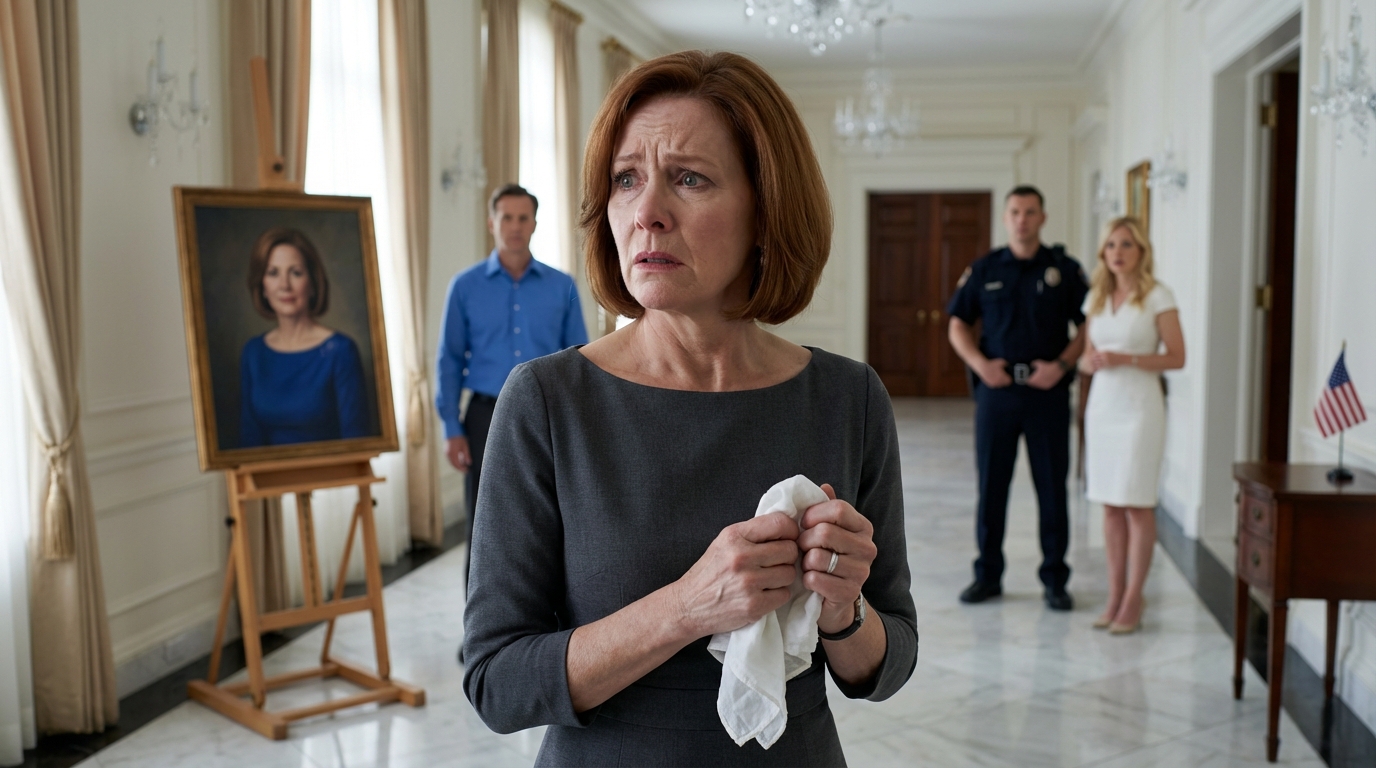 I got a job as a cleaning maid in a young billionaire’s mansion. Then a portrait made me freeze—the woman in the painting looked exactly like my sister, who had gone missing many years ago. I asked the billionaire, “Why is there a picture of my sister in your mansion?” The billionaire turned pale. And what he said next didn’t just answer that question… it rewrote my entire life.