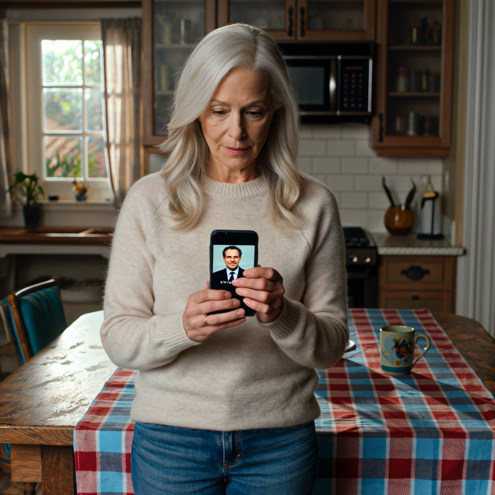 My daughter-in-law left her phone at my house. It rang—and the caller photo on the screen was my husband… the man who had passed away five years ago. I stared at it for a second, convinced it had to be some glitch, then I opened the message—and my breath caught.