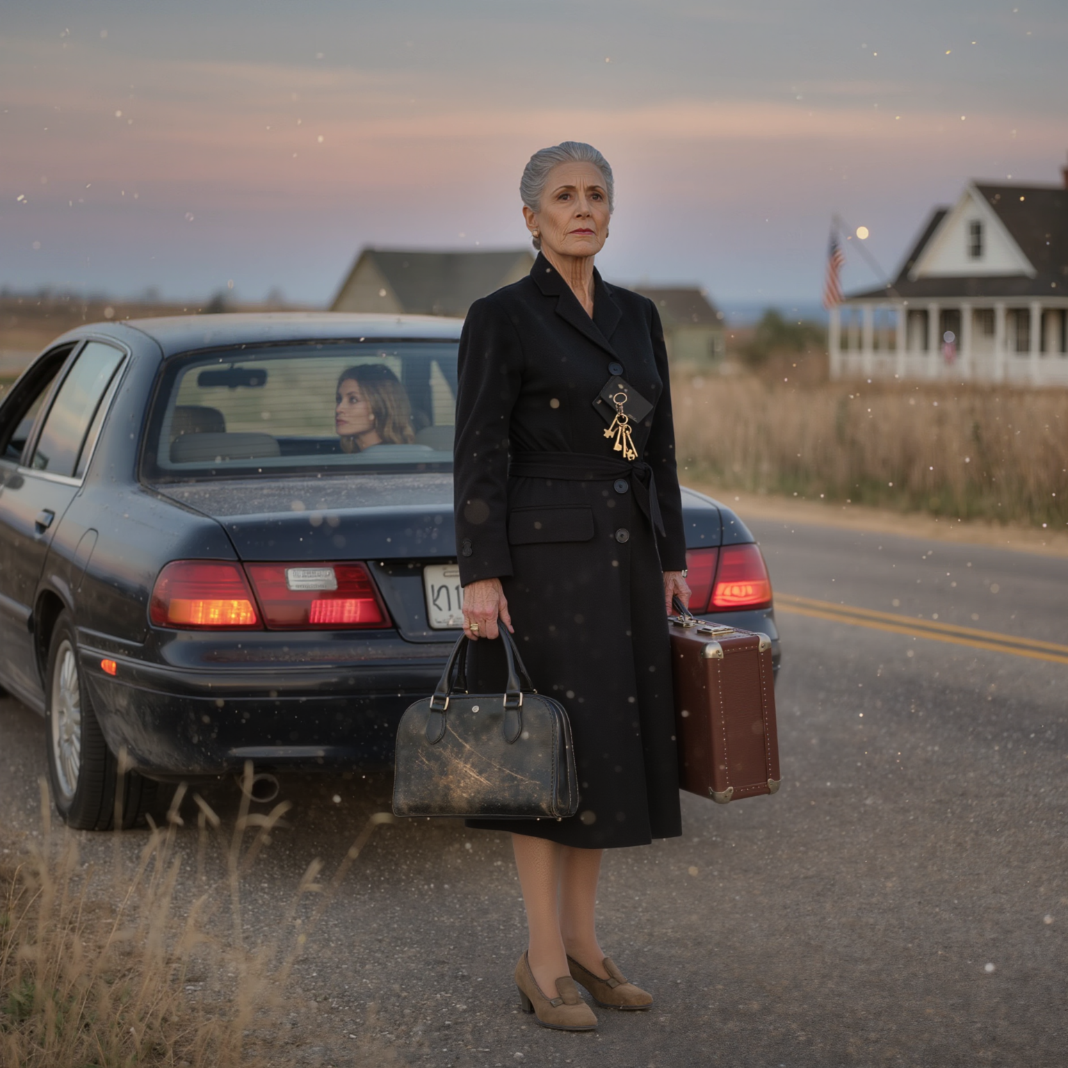 After my husband’s funeral, my daughter drove me down a dusty country road and said, ‘Mom, get out here. The house and the business are mine now.’ I stood in the dust, clutching my bag, as she drove away without looking back. No phone. No money. And that’s when I realized I wasn’t alone. I was free… but she had no idea what I had built before her father’s death.