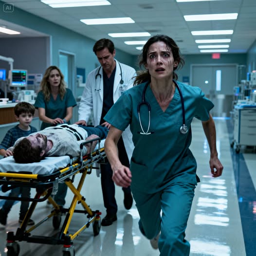 In the middle of my night shift, alarms blared and three stretchers rolled in. My husband. My sister. My son. All unconscious. I tried to reach them, but a doctor stepped in front of me, calm but firm. “Not now,” he murmured. I was trembling. “Please… tell me why.” He hesitated, then spoke in a low voice: “The police are on their way. They’ll tell you what we found.” My blood went cold.