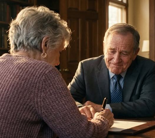 My husband texted me at 3:00 PM: “I just inherited millions, pack your things and get out of the house!” When I got back to Sacramento, the divorce papers were already laid out on the table, and he even brought a young woman into the living room like she owned it. I signed calmly, smiled to wish him luck, then whispered one line: “you forgot the detail from 23 years ago ..”