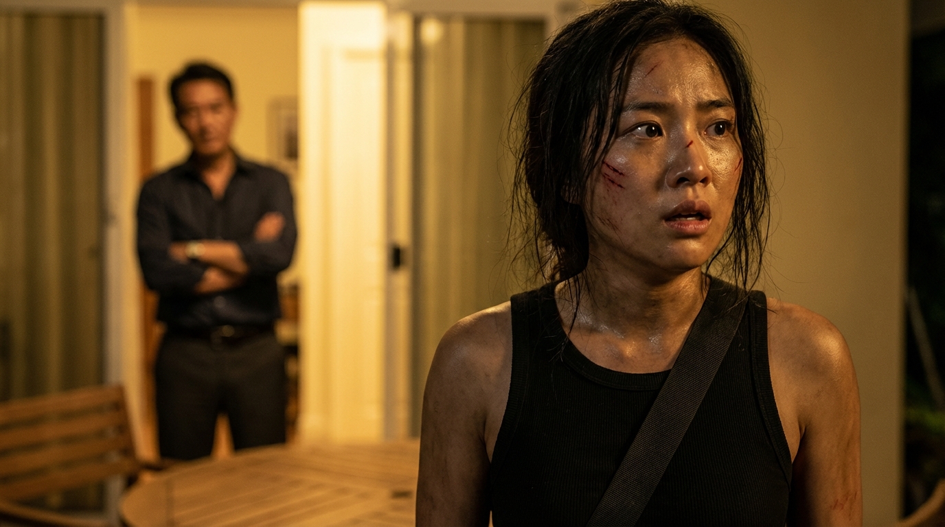 My twin sister arrived bruised and shaken, and when i found out her husband had been abusing her, we switched places and taught him a lesson he will never forget.