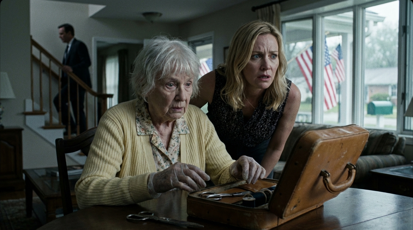 My daughter thought I didn’t notice her secretly hiding something strange in my sewing box. I didn’t confront her right away. I just waited until she turned away, then quietly put it back where it belonged—inside her own things in her car. Thirty minutes later, the police showed up…