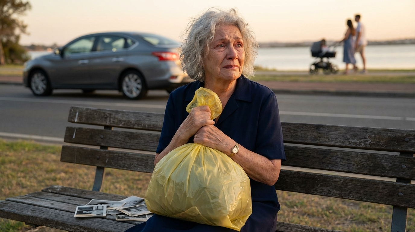 My son’s wife pushed me into selling the house and then threw me out like I’d never belonged there. My son tossed a torn bag at my feet and shouted, “Take your stuff and go.” When I opened it, my hands went cold—inside was a savings account statement showing $700,000, and a folded note with my name on it. What was written on that paper left me completely stunned.