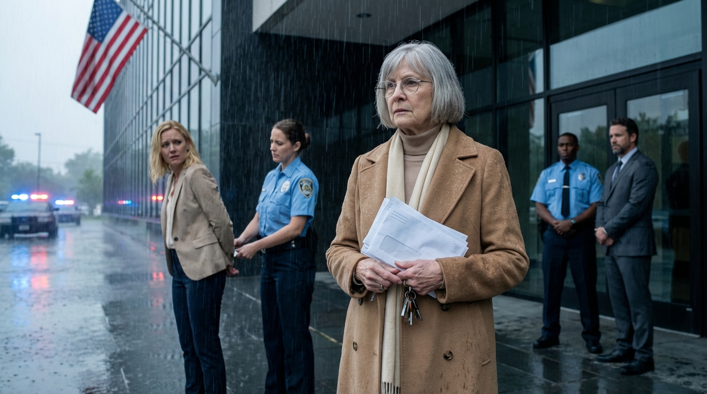 My daughter-in-law kept letting herself into my apartment, sneering, “You don’t need privacy at your age.” Yesterday, she barged in again—but the place was empty. I watched from across the street as she started to panic, calling my name like something was wrong… and seconds later, the police stepped in.