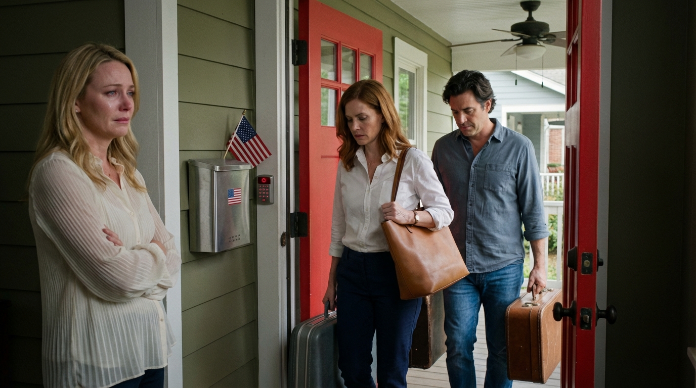 After my family shut me out when my job vanished, they returned two years later with suitcases, sneering that I had no real family and they would take my house—so I said nothing, stepped outside, and called 911.