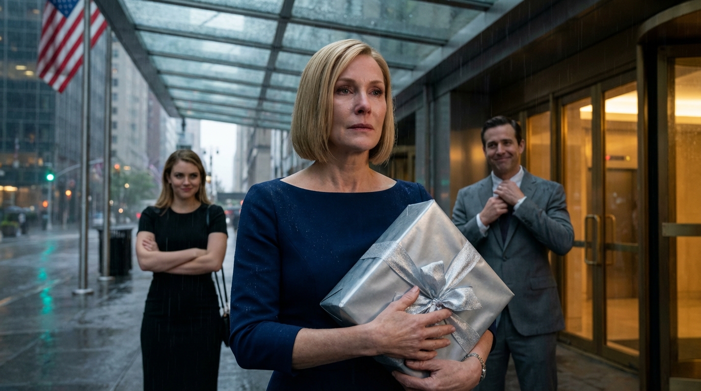 I flew from the South Dakota plains to a candlelit anniversary dinner in Seattle carrying a silver-wrapped gift and every excuse a mother can make, believing one evening might soften years of distance—until the door opened, my daughter-in-law’s smile tightened, and she said, ‘family only,’ while my son stood right behind her and chose the wall over my own eyes.