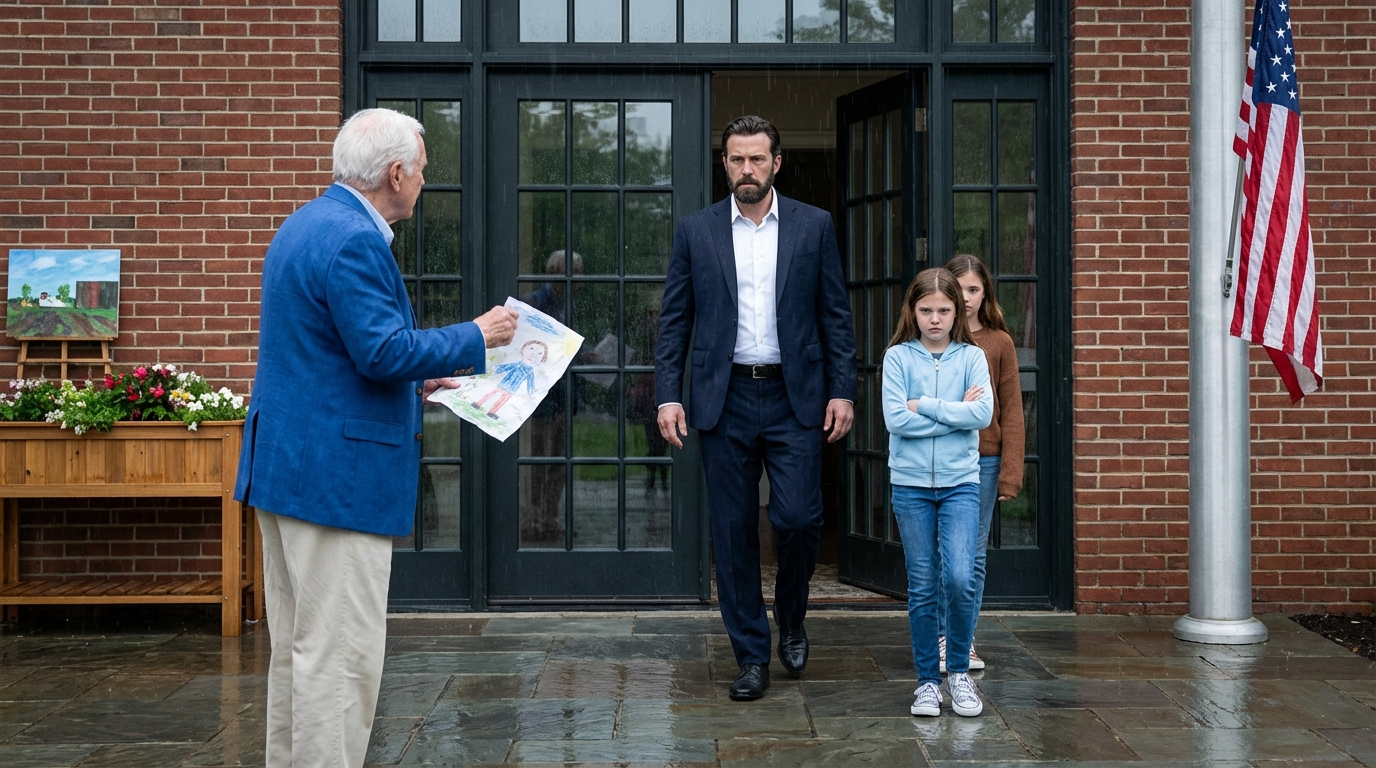 On my 70th birthday, I booked my late wife’s favorite restaurant, got turned away because my daughter claimed I wasn’t “stable,” and while I stood in the rain, a single father leaned in and whispered something that stopped my heart.