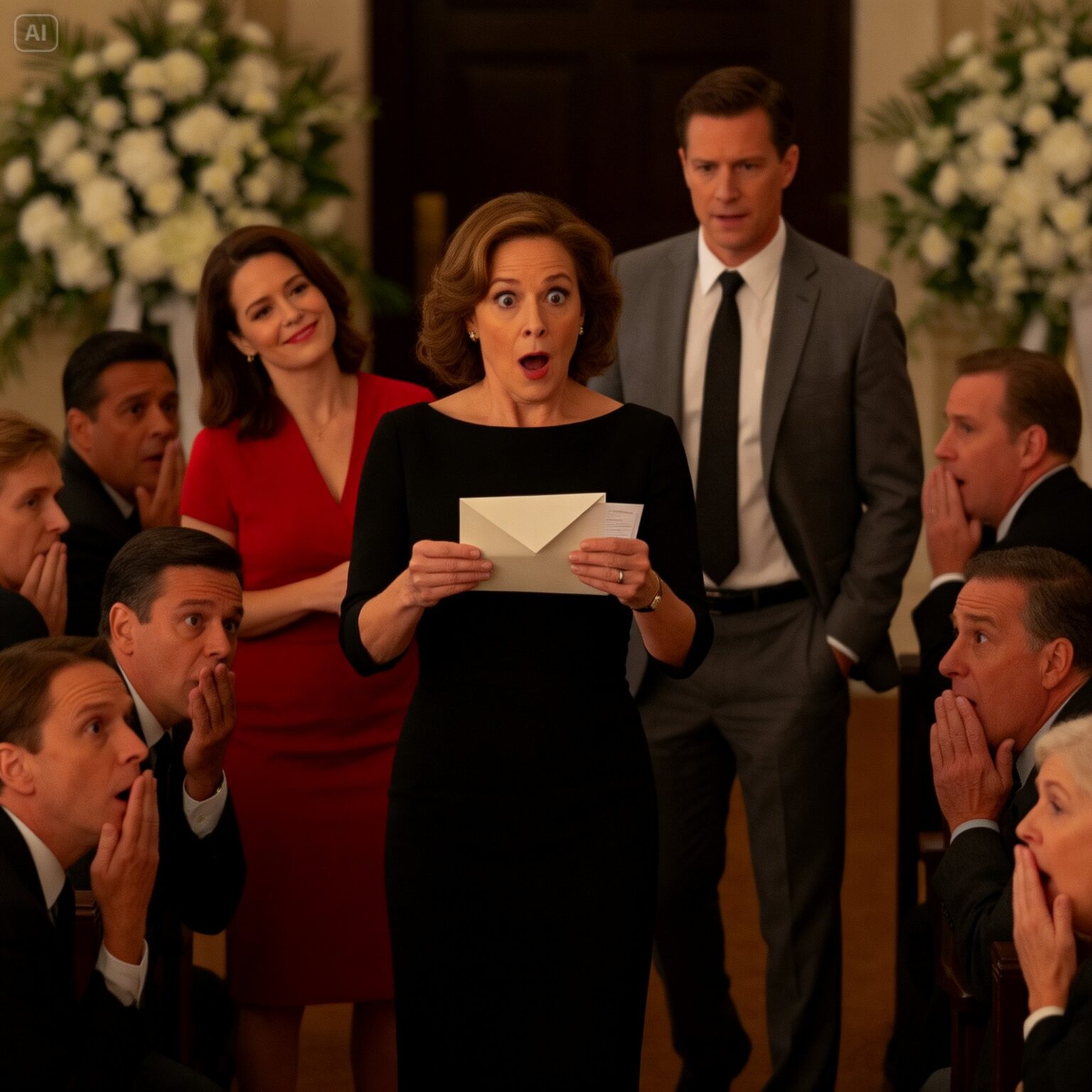 After My Ex-Husband’s Memorial Service, His Wife Smiled And Said, “I Hope You Didn’t Come About His $40 Million Estate, Because It’s Already Been Handled.” Then The Lawyer Handed Me An Envelope, When I Opened It, The Room Couldn’t Stay Quiet