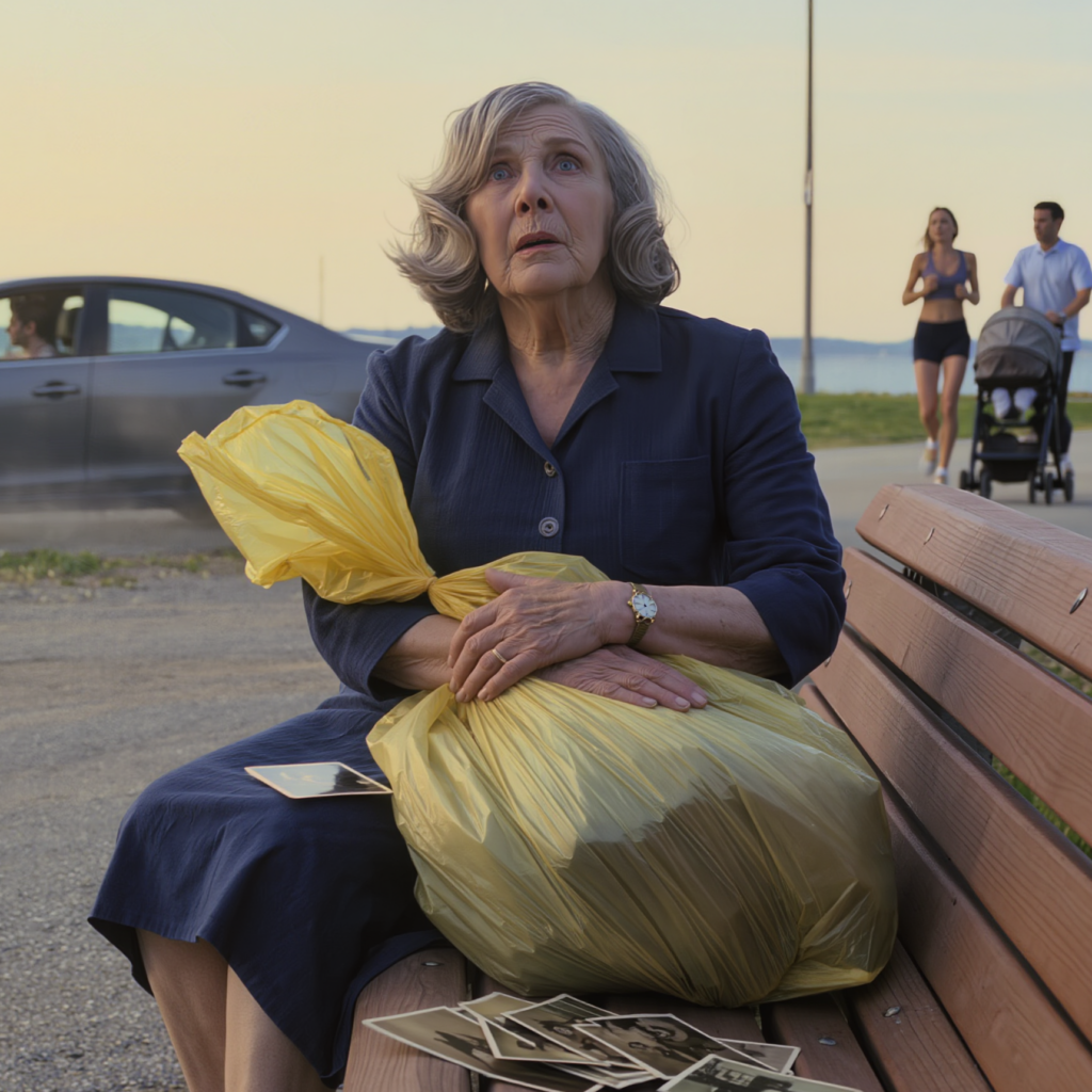 My son’s wife pushed me into selling the house and then threw me out like I’d never belonged there. My son tossed a torn bag at my feet and shouted, “Take your stuff and go.” When I opened it, my hands went cold—inside was a savings account statement showing $700,000, and a folded note with my name on it. What was written on that paper left me completely stunned.