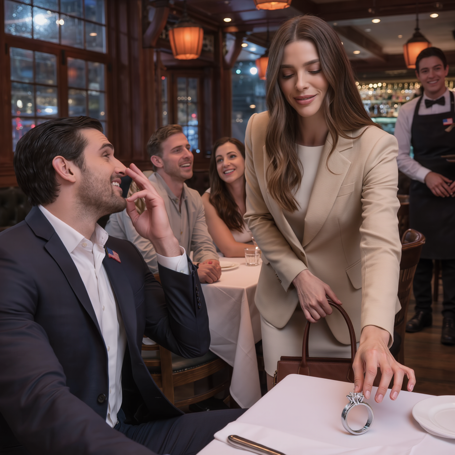 My fiancé publicly called me ‘pathetic’ but he didn’t know how I would react. I arrived at the restaurant late and walked to his table without him noticing. I heard him say, ‘I don’t want to marry her anymore.’ A few people laughed until I quietly took off my ring, said a calm sentence, and watched the smiles gradually fade…