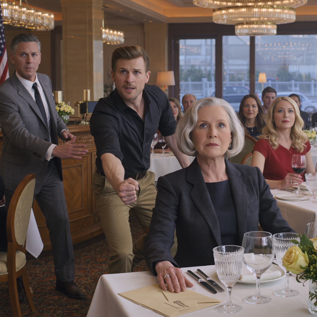 “Go beg somewhere else,” my son snapped as I tried to sit down at our table in the restaurant. I took a deep breath, waved for the waiter, and calmly replied, “Fine—but you’re the ones who’ll be leaving this place.”