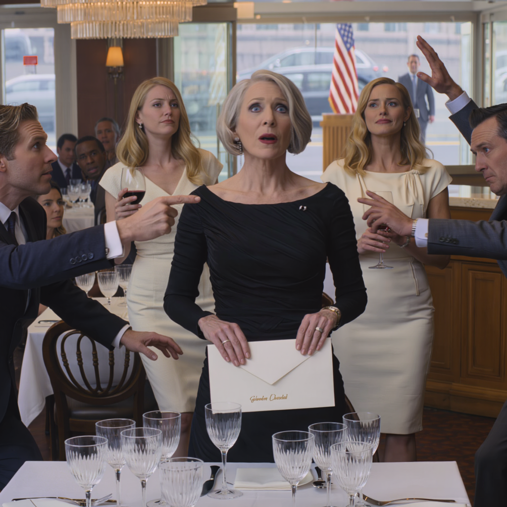 I stepped into the downtown steakhouse thinking I’d sit quietly, raise a glass to my son’s promotion, and go home before the night got too loud in my chest. But the table was dressed in white linen and crystal, the pianist was easing through soft jazz, and there were only three chairs—two already claimed by smug comfort, and one missing on purpose, like a message no one bothered to wrap.