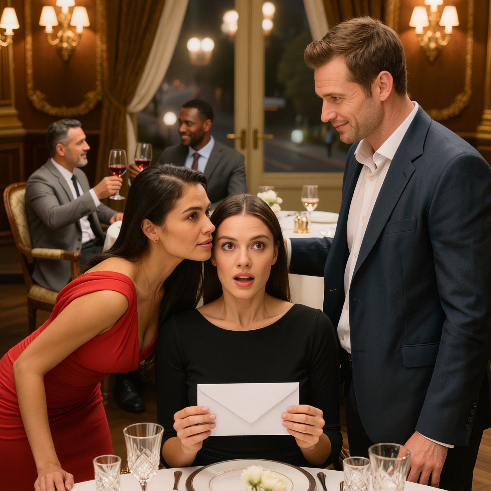 « Lors de notre dîner d’anniversaire, mon mari, entouré de ses amis, tenait les papiers du divorce. « À sa nouvelle reine ! » ont-ils crié tandis qu’il passait un bras autour de sa maîtresse. J’ai signé discrètement, je les ai tous remerciés… puis j’ai fait quelque chose qui a transformé leurs acclamations en un silence stupéfait. »