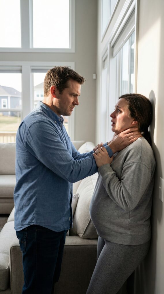 Kahdeksannella kuulla raskaana tunsin hänen sormensa puristuvan kurkkuani vasten, kun hän nojautui lähemmäs ja sihahti: “Niin kauan kuin olet poissa, kaikki on minun.” Keuhkoni paloivat, näköni särkyi mustiksi tähdiksi – eikä sitten mitään. Hän päästi irti. Kuulin hänen naurun, kuulin hänen askeleidensa vaihtuvan, varmana siitä, että olin kuollut. Mutta vauvan potku sai minut jälleen hengästymään. En huutanut. Hymyilin… koska nyt tiesin, mitä minun piti tehdä seuraavaksi.