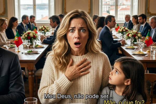 Durante o jantar na sala de jantar dos meus pais, meu filho de 8 anos de repente estendeu a mão e trocou meu bife pelo da minha irmã.